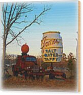 Pumpkin Truck And Salt Water Taffy Wood Print