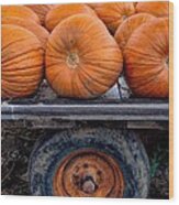 Pumpkin Wheel Wood Print
