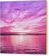 Purple Candy .sunrise Wood Print