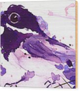 Purple Chick Wood Print