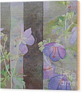 Purple Ivy Geranium Wood Print