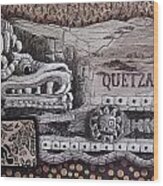 Quetzalcoatl Wood Print