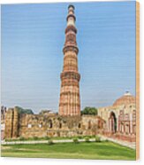 Qutub Minar Delhi India Wood Print