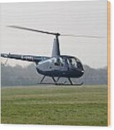 R44 Raven Helicopter Wood Print