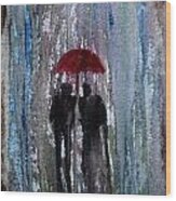 Rain Wood Print