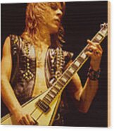 Randy Rhoads At The Cow Palace In San Francisco Wood Print