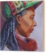 Rastafarian Queen Wood Print