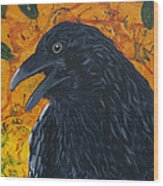 Raven Festival Wood Print
