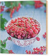 Red Currant Wood Print