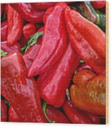 Red Peppers Wood Print