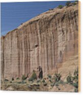 Red Sandstone Cliff, Utah Wood Print