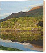 Reflections On Loch Etive Wood Print