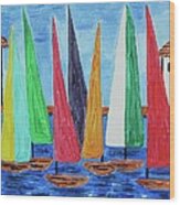 Regatta Wood Print