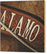 Remember The Alamo Wood Print