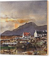 Returning Home In Achill, Mayo Wood Print