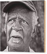 Roadside Farmer Preacher Wood Print