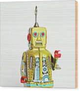 Robots Wood Print