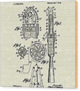 Rocket 1914 Patent Art Wood Print