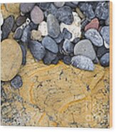Coastal Rocks, Nsw, Australia Wood Print