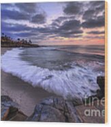 Rocky Shoreline Wood Print