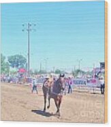 Rodeo Fun Wood Print