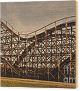 Roller Coaster 1 Wood Print