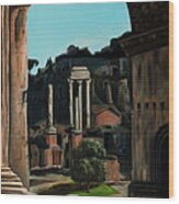 Roman Forum Wood Print