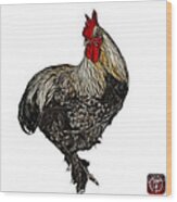 Rooster - 3166 Fs Wood Print