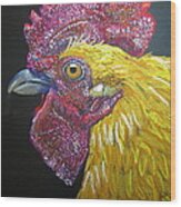 Rooster Profile Wood Print