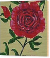 Rose Buds Wood Print