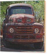 Route 66 Ford Truck Wood Print