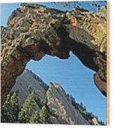 Royal Arch Boulder Colorado Wood Print