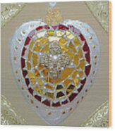 Royal Heart Wood Print