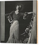 Ruth St. Denis In Costume Wood Print