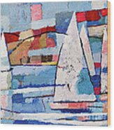 Sailing Joy Wood Print