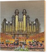 Salt Lake City Tabernacle Organ Wood Print