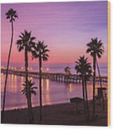 San Clemente Sunset Meditation Wood Print