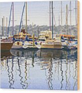 San Diego Yacht Club Wood Print
