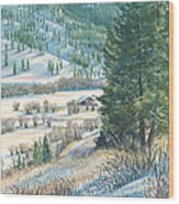 San Poil Valley Wood Print