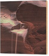 Antelope Canyon Sand Flow Wood Print