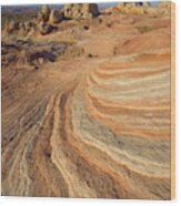 Sandstone Formations Coyote Buttes #2 Wood Print