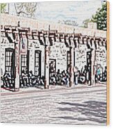 Santa Fe Inn Of The Governors Wood Print