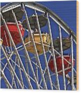 Santa Monica Pier Ferris Wheel Wood Print