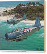 Sbd Dauntless Wood Print