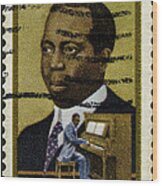 Scott Joplin Stamp Wood Print