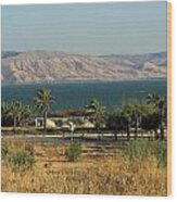 Sea Of Galilee And The Golan Heights Wood Print