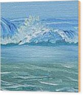 Seascape Wave Iii Wood Print