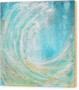 Seascapes Abstract Art - Mesmerized Wood Print