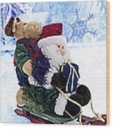 Seasonal Sleigh Ride Wood Print