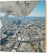 Seattle Aerial View Wood Print